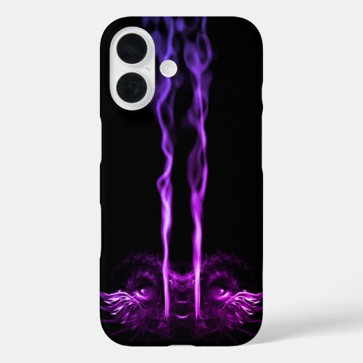 Coques Case-Mate iPhone Fumée de dragon noir et violet (Verso)