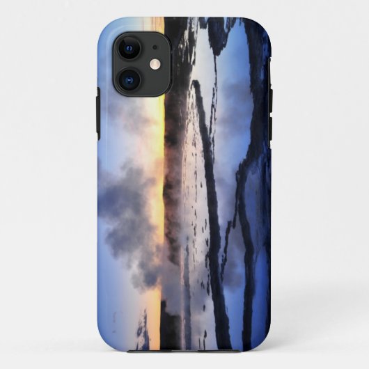 Coques Case-Mate iPhone Fumée de geyser au coucher du soleil (Dos)