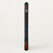 Coques Case-Mate iPhone fumée orange et bleue (Dos/Gauche)