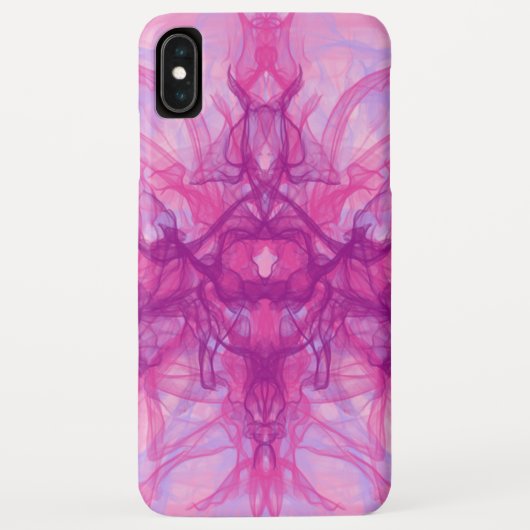 Coques Case-Mate iPhone FUMÉE ROSE - Art fractal moderne et abstrait - (Dos)