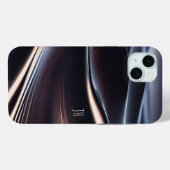 Coques Case-Mate iPhone Fumée violette Iridescente et noire (Verso (horizontal))