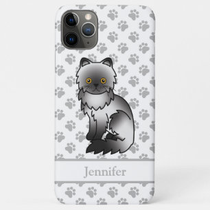 Case-Mate iPhone Case Fumer Perse mignon dessin animé Chat et nom