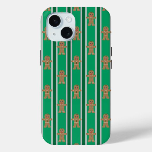 Coques Case-Mate iPhone Fun and Fancy Christmas Gingbread Homme (Verso)