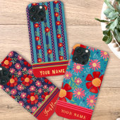 Coques Case-Mate iPhone Fun Big Red Flowers Marine Motif Inspirivity