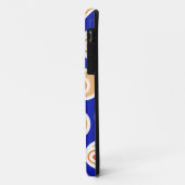 Coques Case-Mate iPhone Fun Bright Royal Blue Orange Abstrait 3-D Coils (Dos/Gauche)