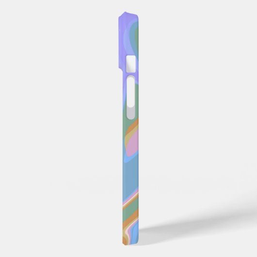 Coques Case-Mate iPhone Fun Bubblegum soufflant Giraffe Liquide Swirl Bleu (Verso / Gauche)