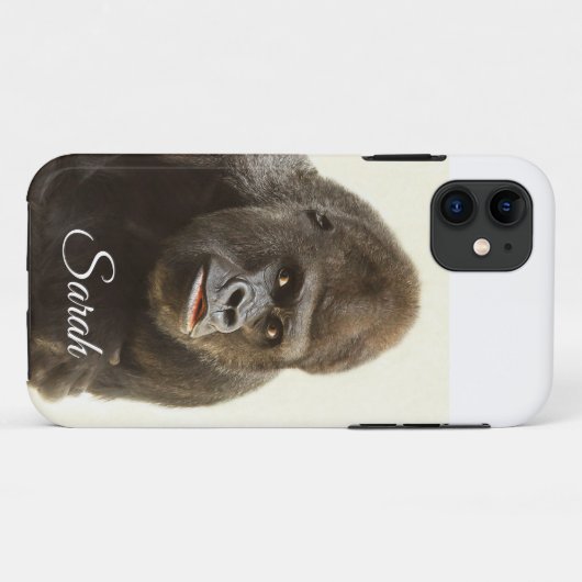 Coques Case-Mate iPhone Fun Gorilla Animal Art Custom (Dos (Horizontal))