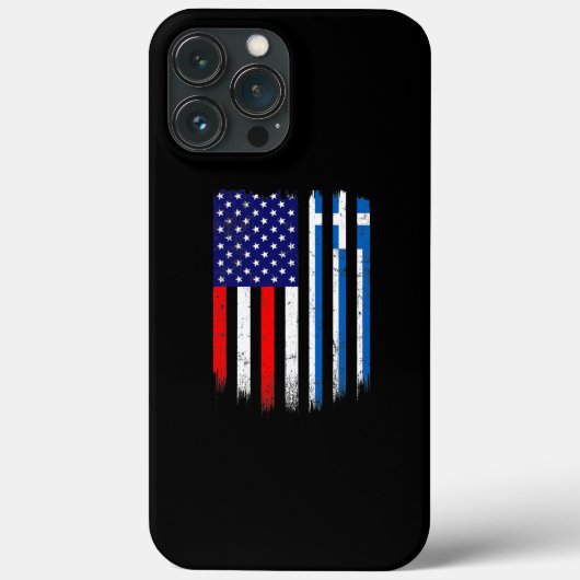Coques Case-Mate iPhone Fun Grèce Drapeau américain Drapeau Hommes Femmes  (Verso)
