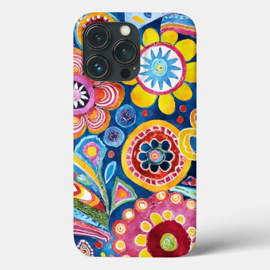 Coques Case-Mate iPhone Fun Hippie à motif de fleur (Verso)