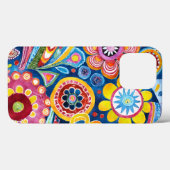 Coques Case-Mate iPhone Fun Hippie à motif de fleur (Verso (horizontal))