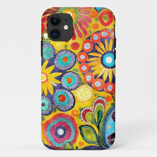 Coques Case-Mate iPhone Fun Hippie à motif de fleur (Dos)