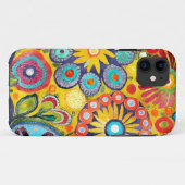 Coques Case-Mate iPhone Fun Hippie à motif de fleur (Dos (Horizontal))