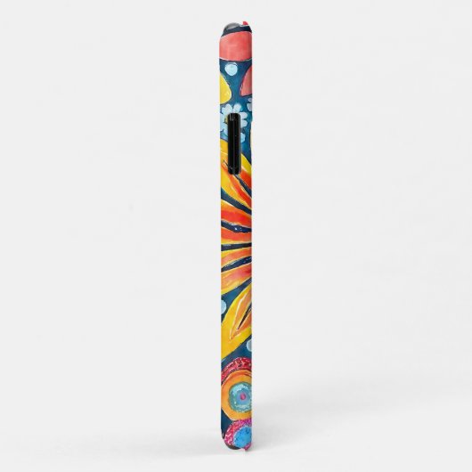 Coques Case-Mate iPhone Fun Hippie à motif de fleur (Dos/Droite)