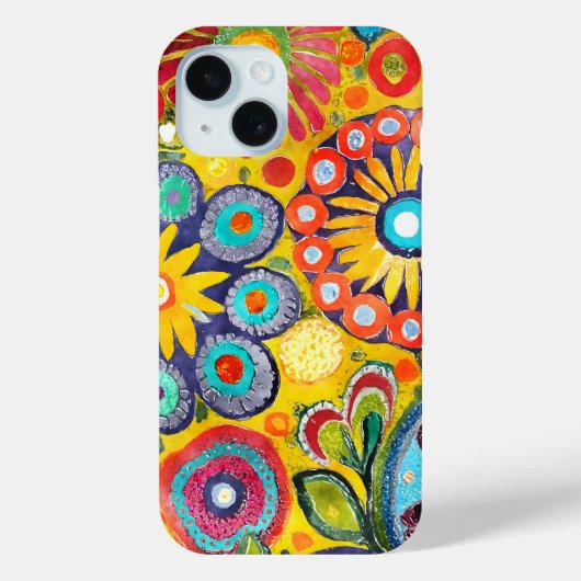Coques Case-Mate iPhone Fun Hippie à motif de fleur (Verso)