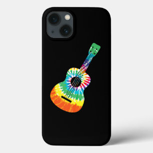 Case-Mate iPhone Case Fun Hippie Rainbow Tie Dye Acoustic Guitar Premium