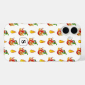 Coques Case-Mate iPhone Fun Pompier blanc Fun Rouge & Jaune Flamme Design (Verso (horizontal))