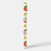 Coques Case-Mate iPhone Fun Pompier blanc Fun Rouge & Jaune Flamme Design (Verso / Droite)