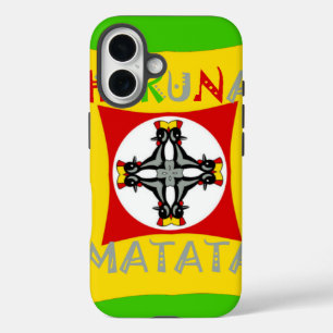 Coques iPhone 16 Fun Rasta couleur rouge or vert