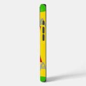 Coques Case-Mate iPhone Fun Rasta couleur rouge or vert (Verso / Gauche)