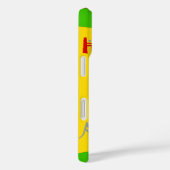 Coques Case-Mate iPhone Fun Rasta couleur rouge or vert (Verso / Droite)
