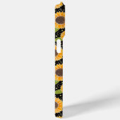 Coques Case-Mate iPhone Fun Sunflower Jaune Motif noir (Verso / Droite)
