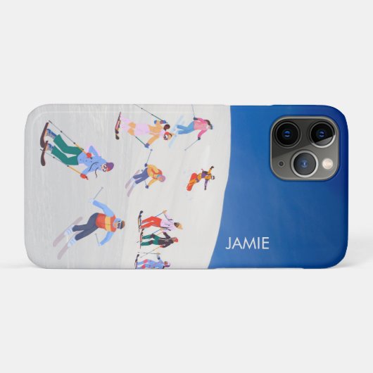 Coques Case-Mate iPhone Fun tendance Noël Hiver Vacances Ski (Dos (Horizontal))