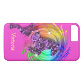 Coques Case-Mate iPhone Fun Tendance Rainbow Unicorn Personnalisé (Dos (Horizontal))