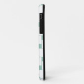 Coques Case-Mate iPhone Fun tissé Carré Mint Green (Dos/Gauche)