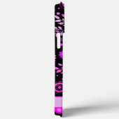 Coques Case-Mate iPhone Fun Vibrant Purple Abstrait Floral Moderne Personn (Verso / Droite)