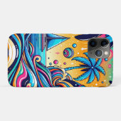 Coques Case-Mate iPhone Fun Whimsic Psychedelic Voilier (Dos (Horizontal))