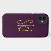 Coques Case-Mate iPhone Fun Whimsical SKI Text Fun Deep Purple Arrière - p (Dos (Horizontal))