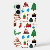 Coques Case-Mate iPhone Funda Navidad Doodle (Verso)