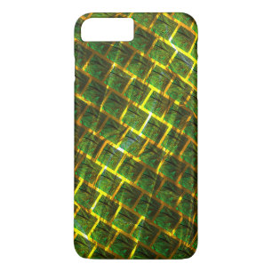 Case-Mate iPhone Case Fundo com imagem verde sob grade dourada ?