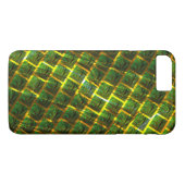 Coques Case-Mate iPhone Fundo com imagem verde sob grade dourada ? (Dos (Horizontal))