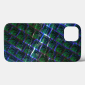 Coques Case-Mate iPhone Fundo de imagem verde sob grade escura ? (Verso (horizontal))