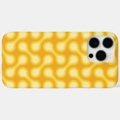 Coques Case-Mate iPhone Funky 1970 Metaball Graphic Circle Barbell Jaune (Verso (horizontal))