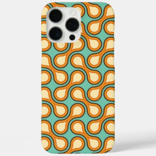 Coques iPhone 16 Pro Max Funky 1970 Metaball Graphic Circle Barbell Orange