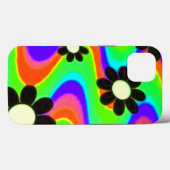 Coques Case-Mate iPhone Funky 60s Psychedelic Daisy Flower (Verso (horizontal))