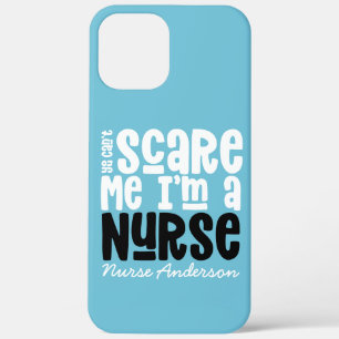 Case-Mate iPhone Case Funky bleu infirmière typographie merci moderne