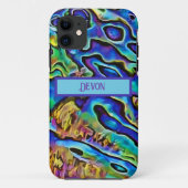 Coques Case-Mate iPhone Funky Iridescendant Abalone Sea Shell (Dos)