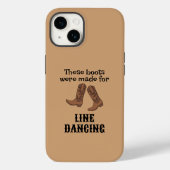 Coques Case-Mate iPhone Funky Line Dancing Cowboy Boots Line Dancer (Verso)