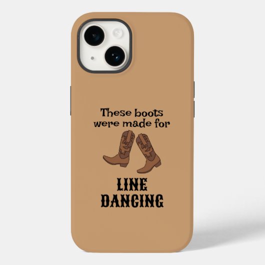 Coques Case-Mate iPhone Funky Line Dancing Cowboy Boots Line Dancer (Verso)