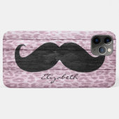 Coques Case-Mate iPhone Funky Mustache Custom Monogramme (Dos (Horizontal))
