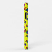 Coques Case-Mate iPhone Funky Neon Rainbow Block Motif (Dos/Droite)