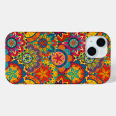 Coques Case-Mate iPhone Funky Retro couleur Motif Mandala (Verso (horizontal))