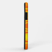 Coques Case-Mate iPhone Funky Retro Orange Yellow Circles Carré (Dos/Droite)