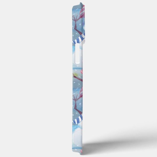 Coques Case-Mate iPhone Funky Snowmen Noël Arbre String Motif (Verso / Droite)