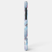 Coques Case-Mate iPhone Funky Snowmen Noël Arbre String Motif (Dos/Gauche)