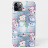 Coques Case-Mate iPhone Funky Snowmen Noël Arbre String Motif (Dos)