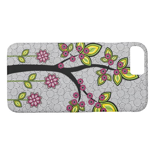 Coques Case-Mate iPhone Funky Whimsical Artsy Modern Vector (Dos (Horizontal))